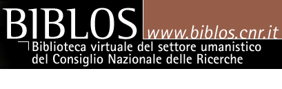 BIBLOS: biblioteca virtuale del settore umanistico del consiglio nazionale delle ricerche